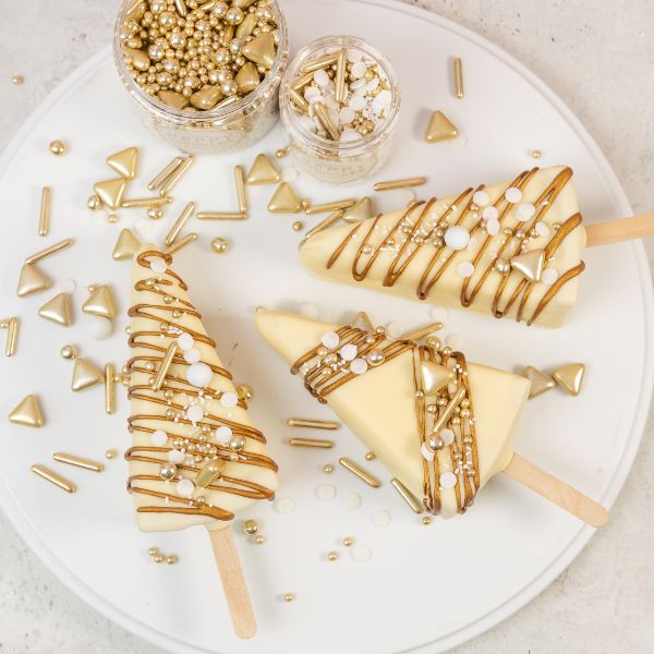 Goldene Cheesecake-Sticks