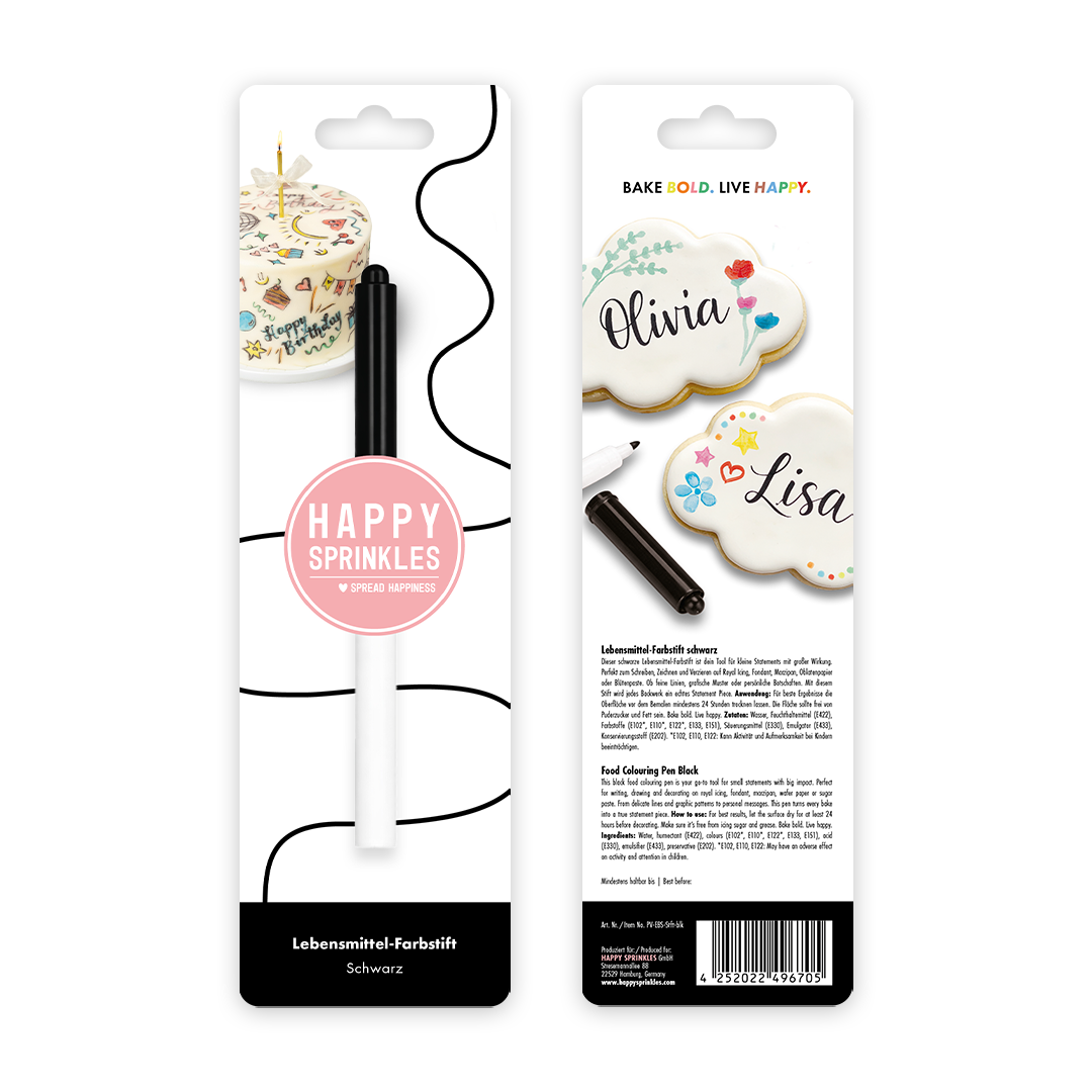 Lebensmittel Farbstift - schwarz
