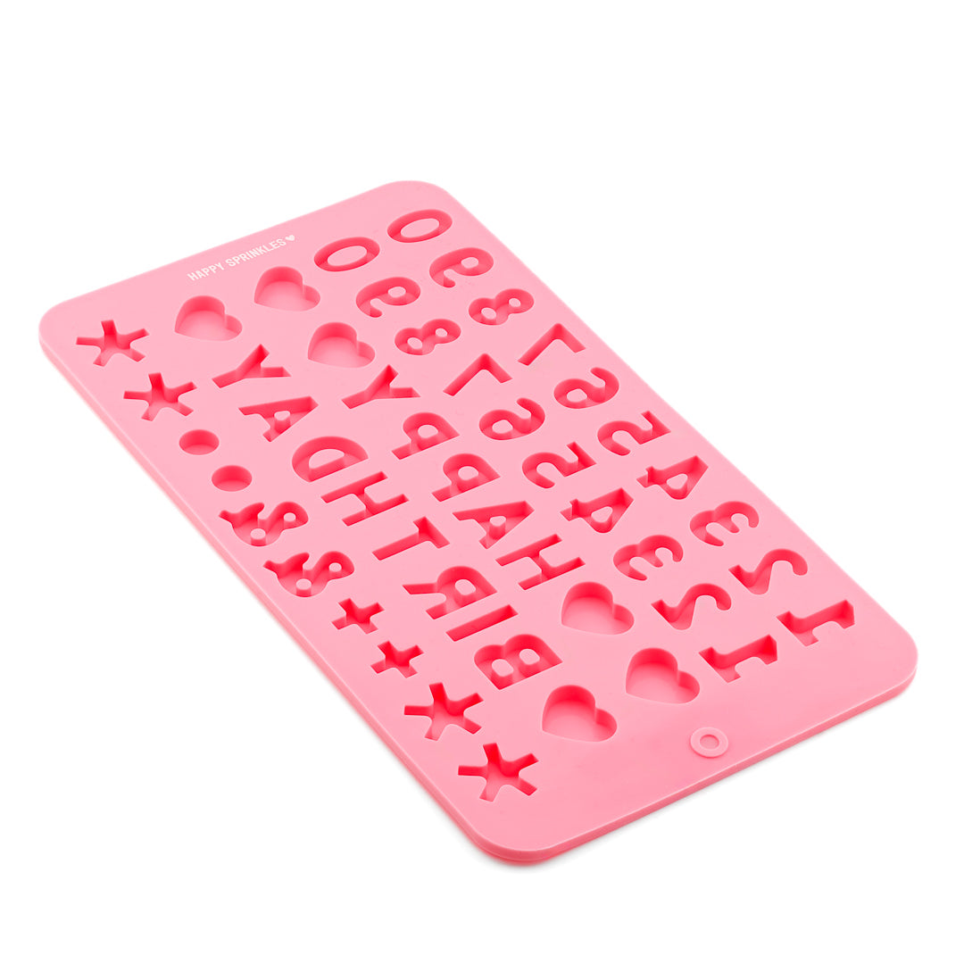Silikonform Happy Birthday - Buchstaben, Zahlen & Zeichen