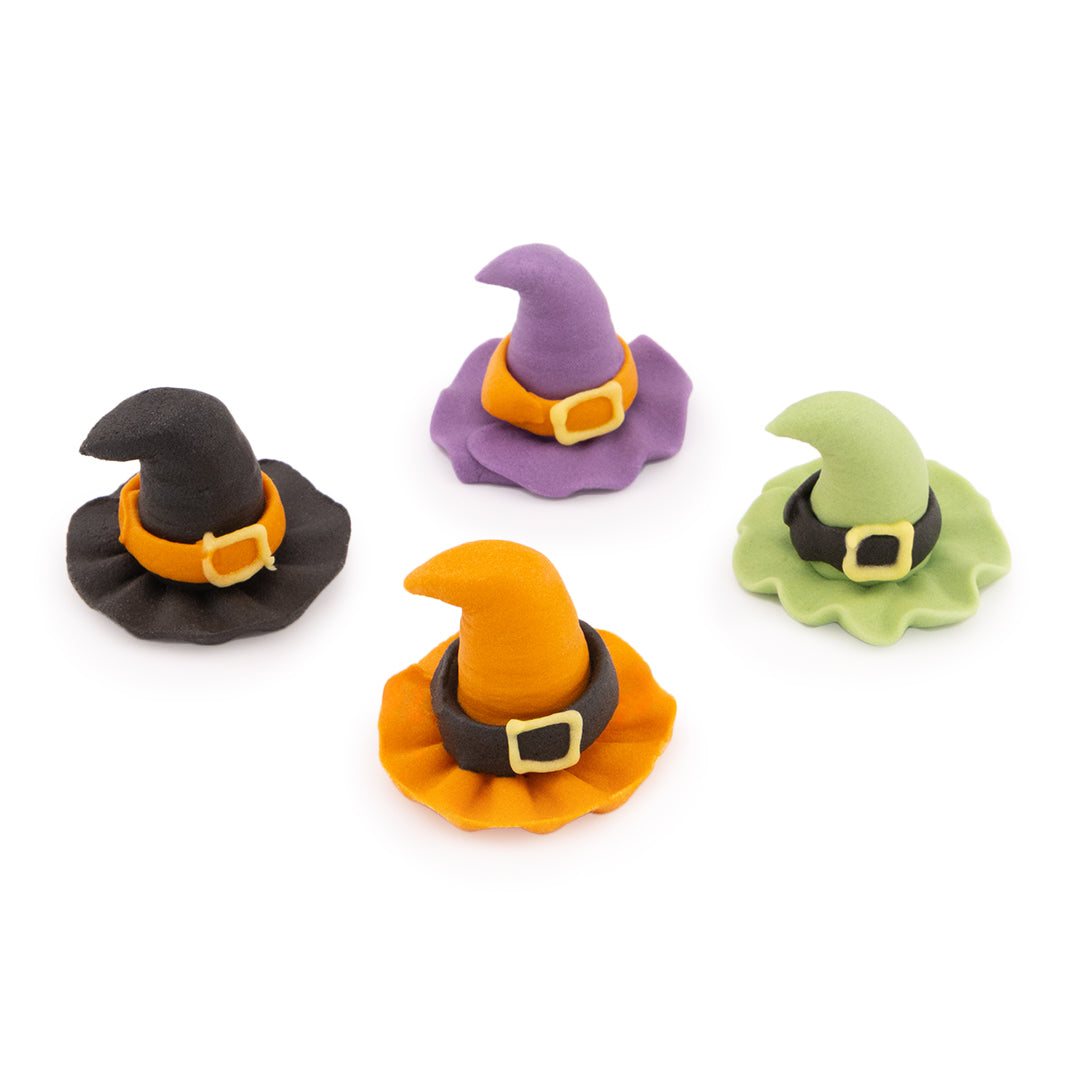 Hexenhüte - Zuckeraufleger 4 Stück