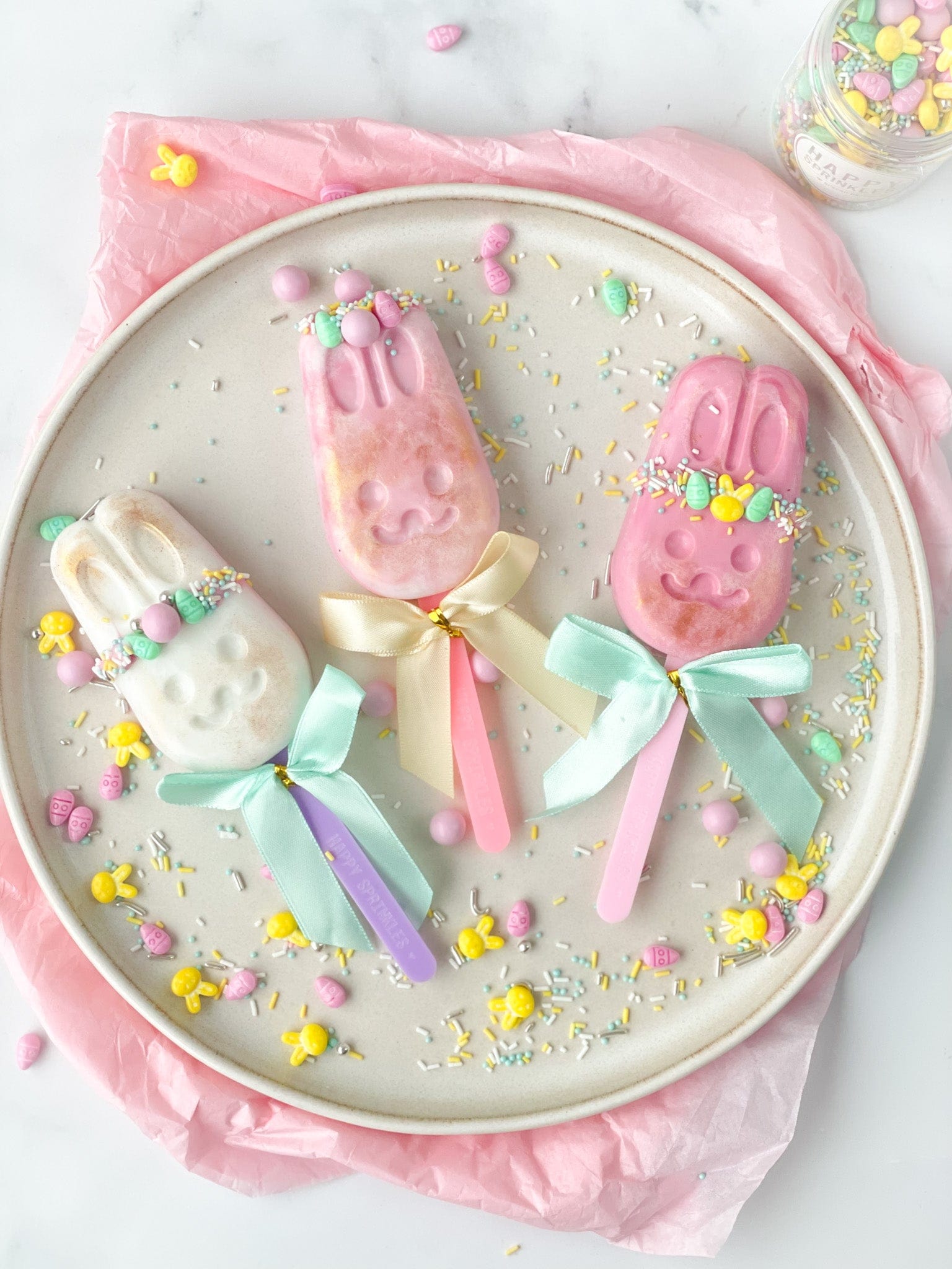 Happy Sprinkles Streusel Silikonform Cakesicles Bunny