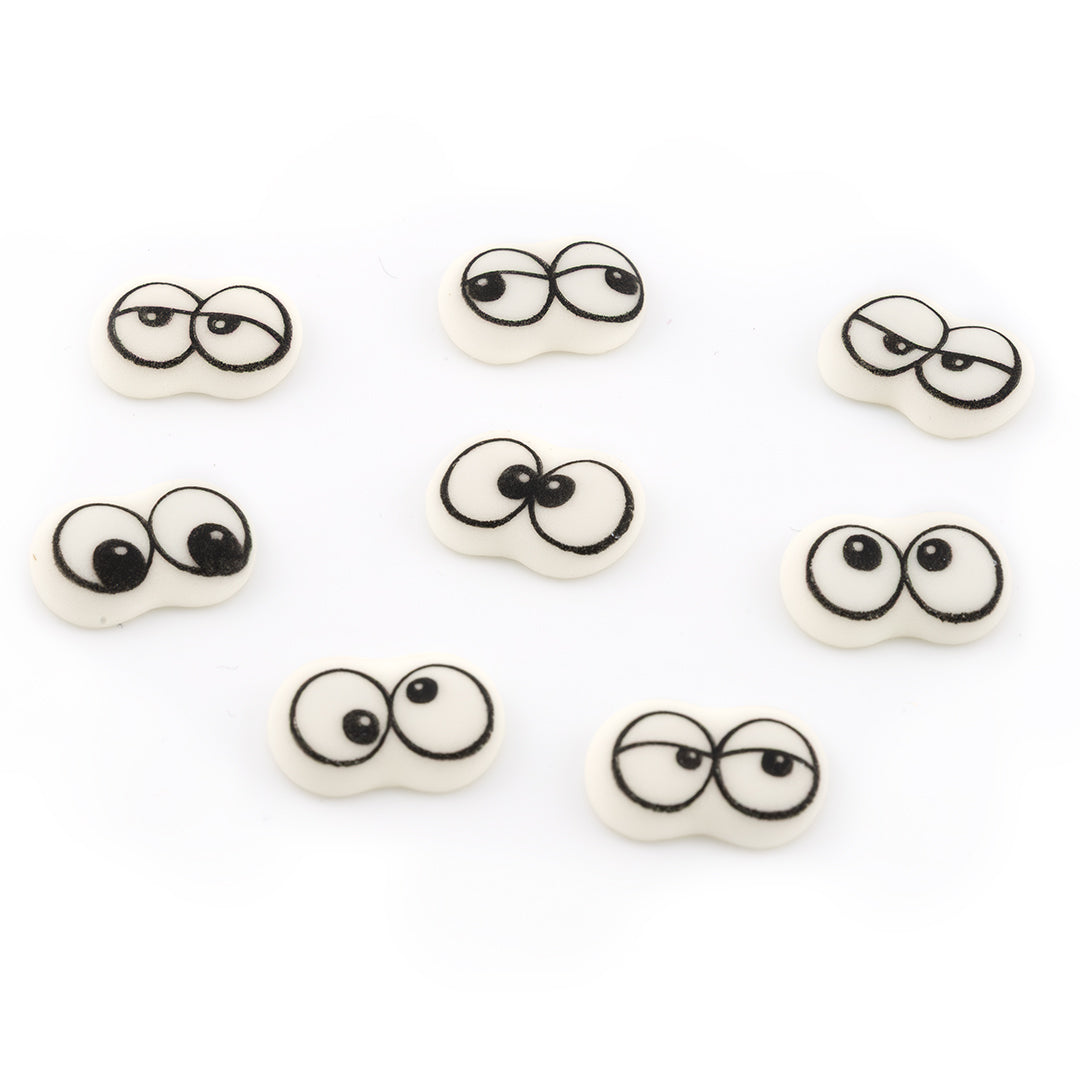 Comic Augen - Zuckeraufleger 24 Stück