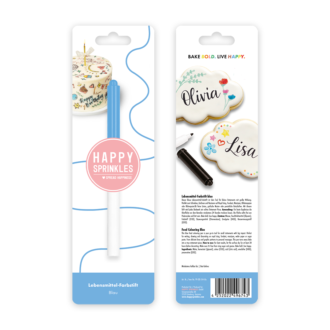 Lebensmittel Farbstift - blau