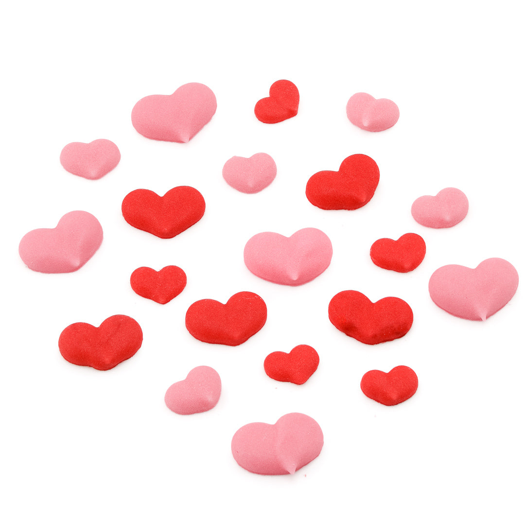 Herzen - Zuckeraufleger 20 Stück