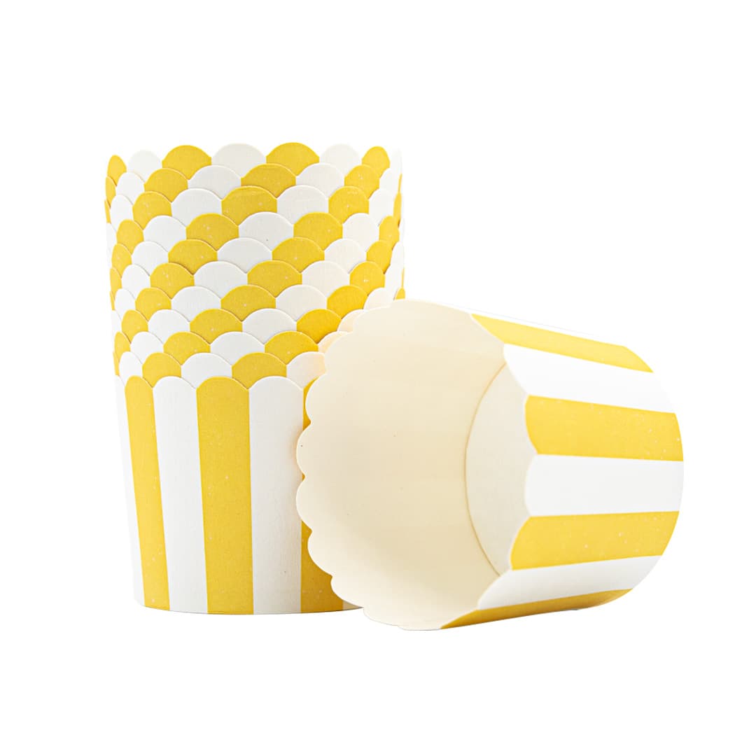 Happy Sprinkles Sprinkles Baking molds yellow-white striped