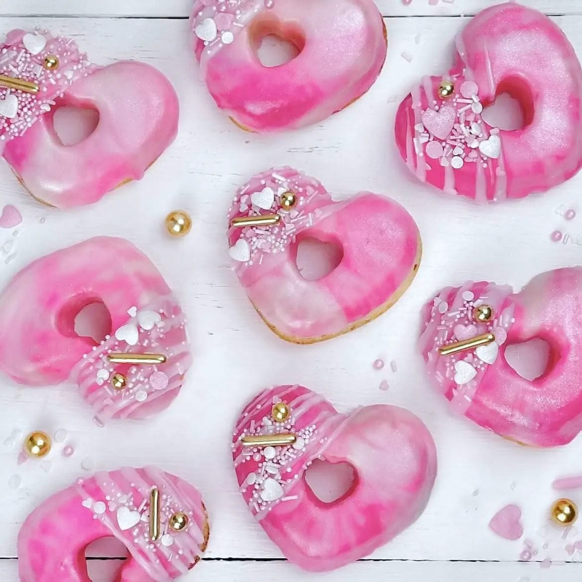 Happy Sprinkles molde silicona sprinkles corazón donut