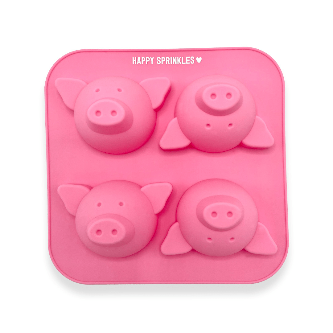 Happy Sprinkles silikonowa foremka świnka z posypką
