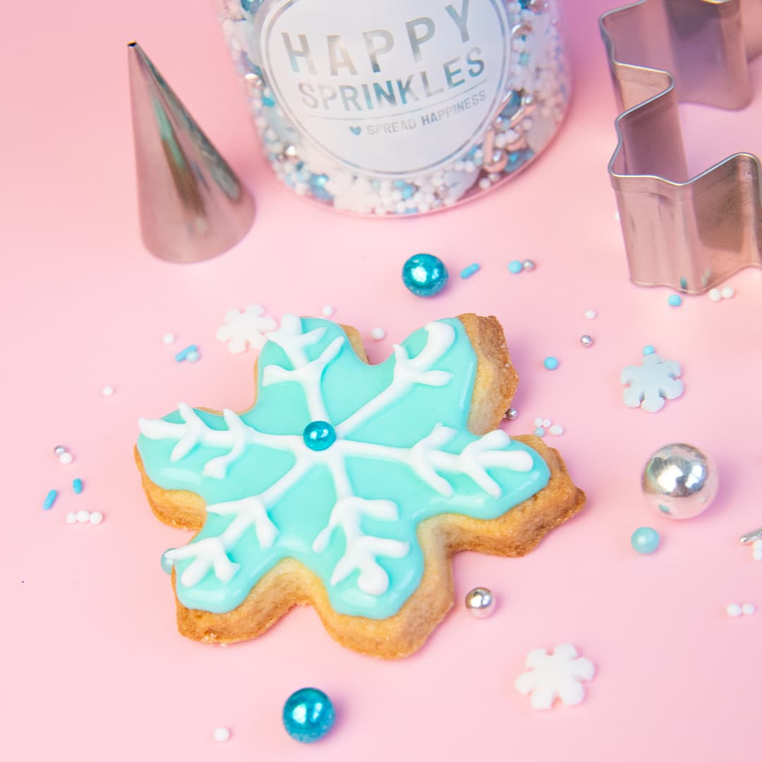 Happy Sprinkles Streusel Snowflake Cookie Decoration Bundle
