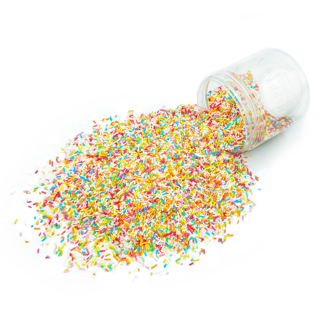 Happy Sprinkles Sprinkles dla początkujących (90 g) Rainbow Strands