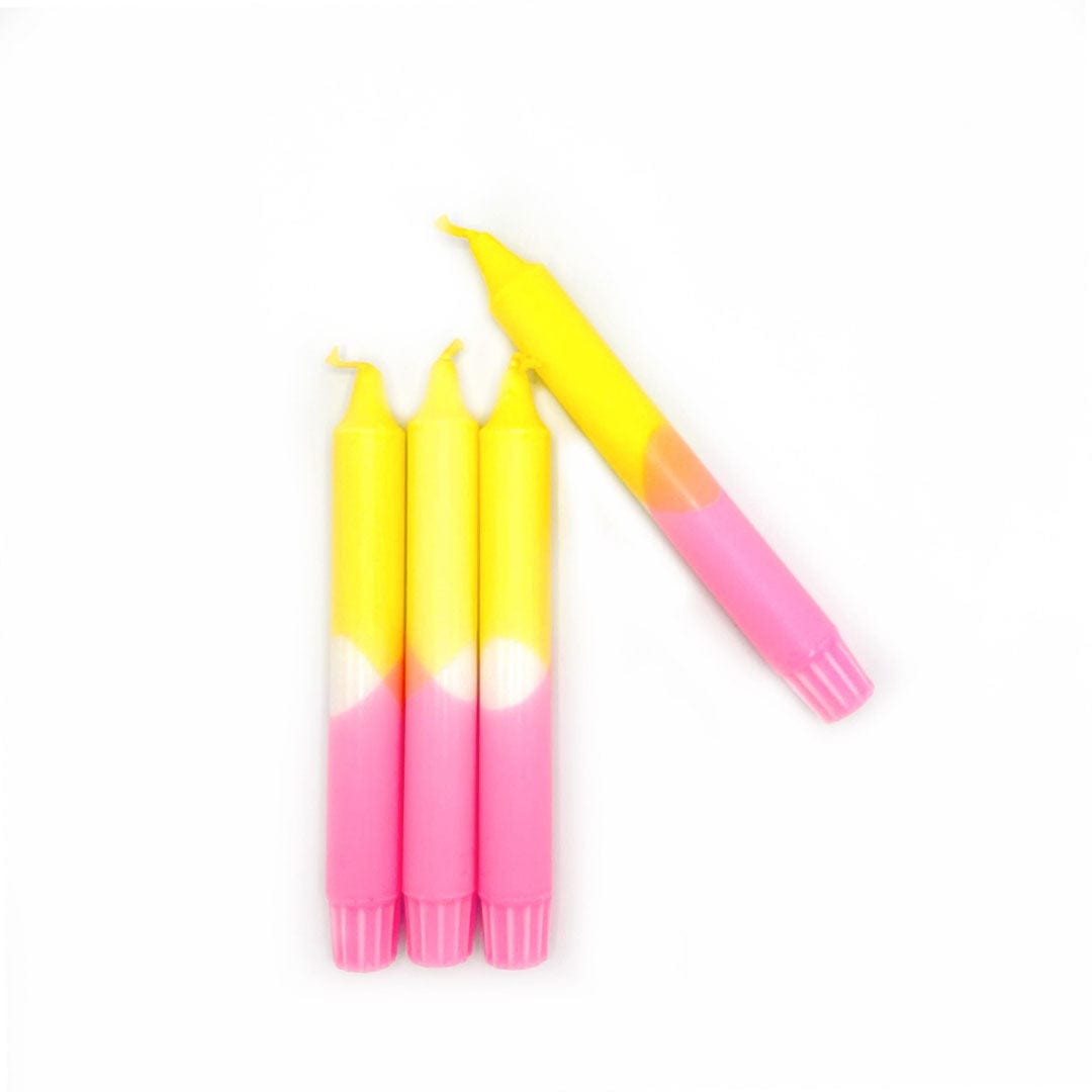 Happy Sprinkles Streusel 1 bougie Yellow Pink Candle - Lou Loto