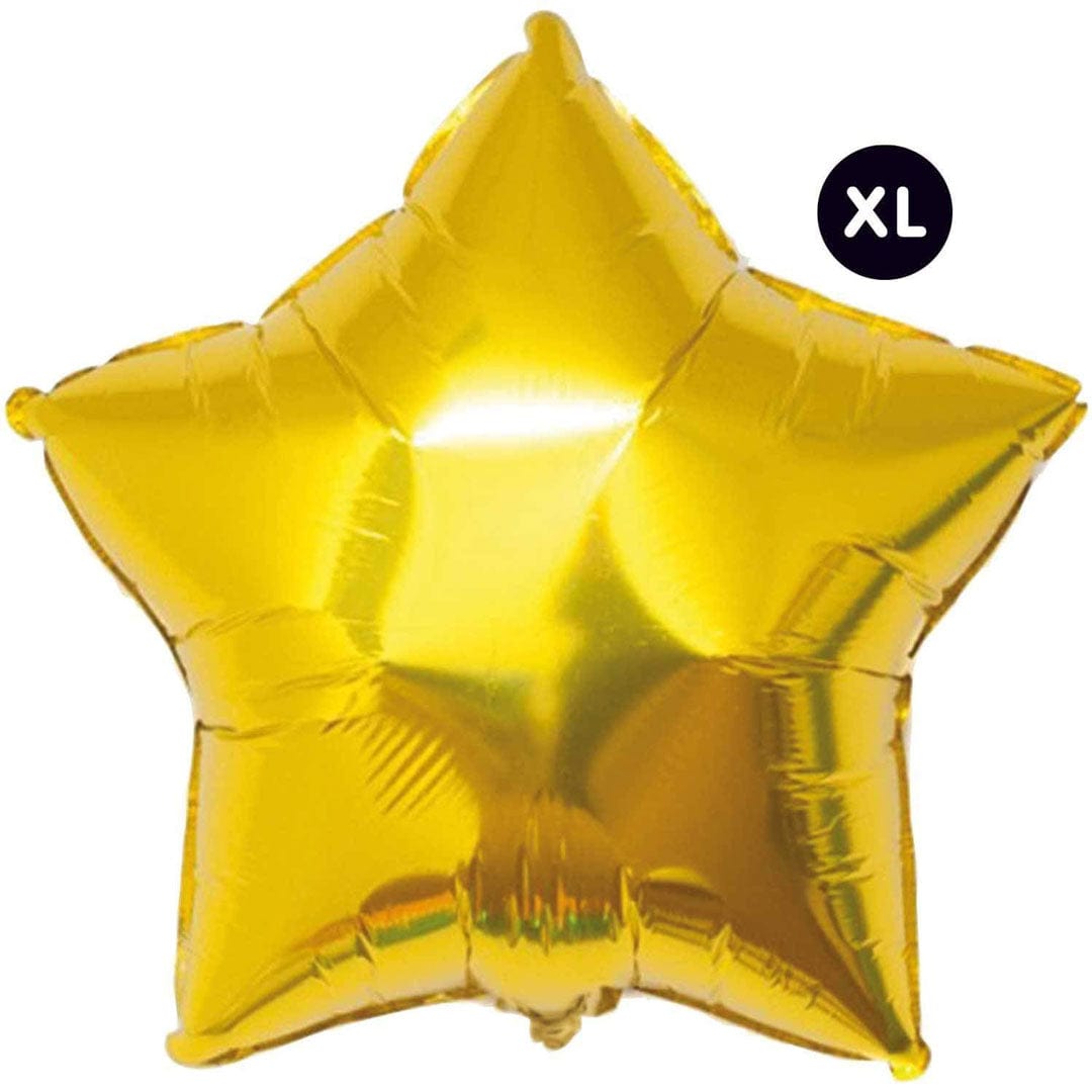 Gwiazda z balonu foliowego Happy Sprinkles - złota XL