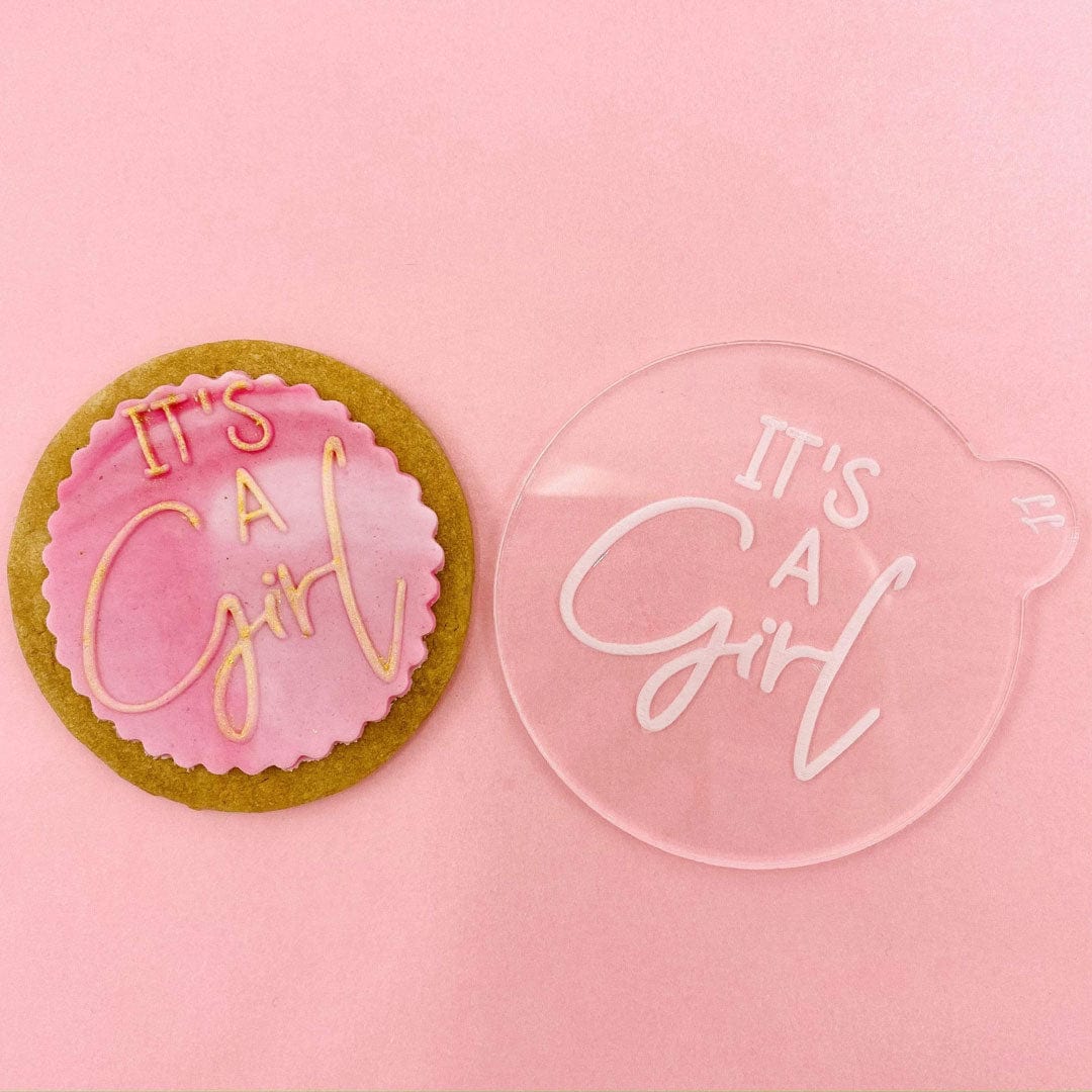 Timbro per biscotti "It's A Girl" di Happy Sprinkles