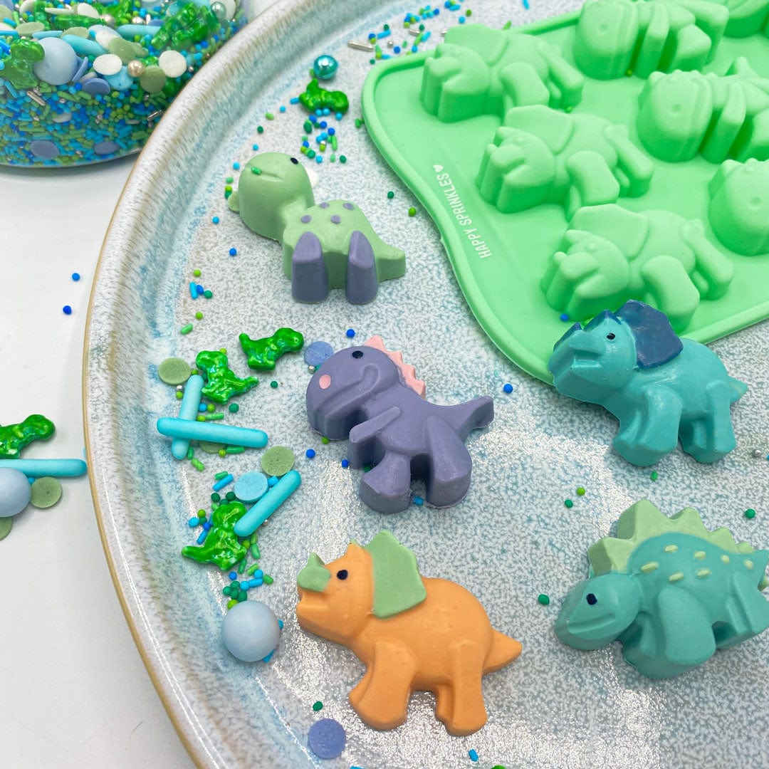 Happy Sprinkles Moule à crumble en silicone Dino Party