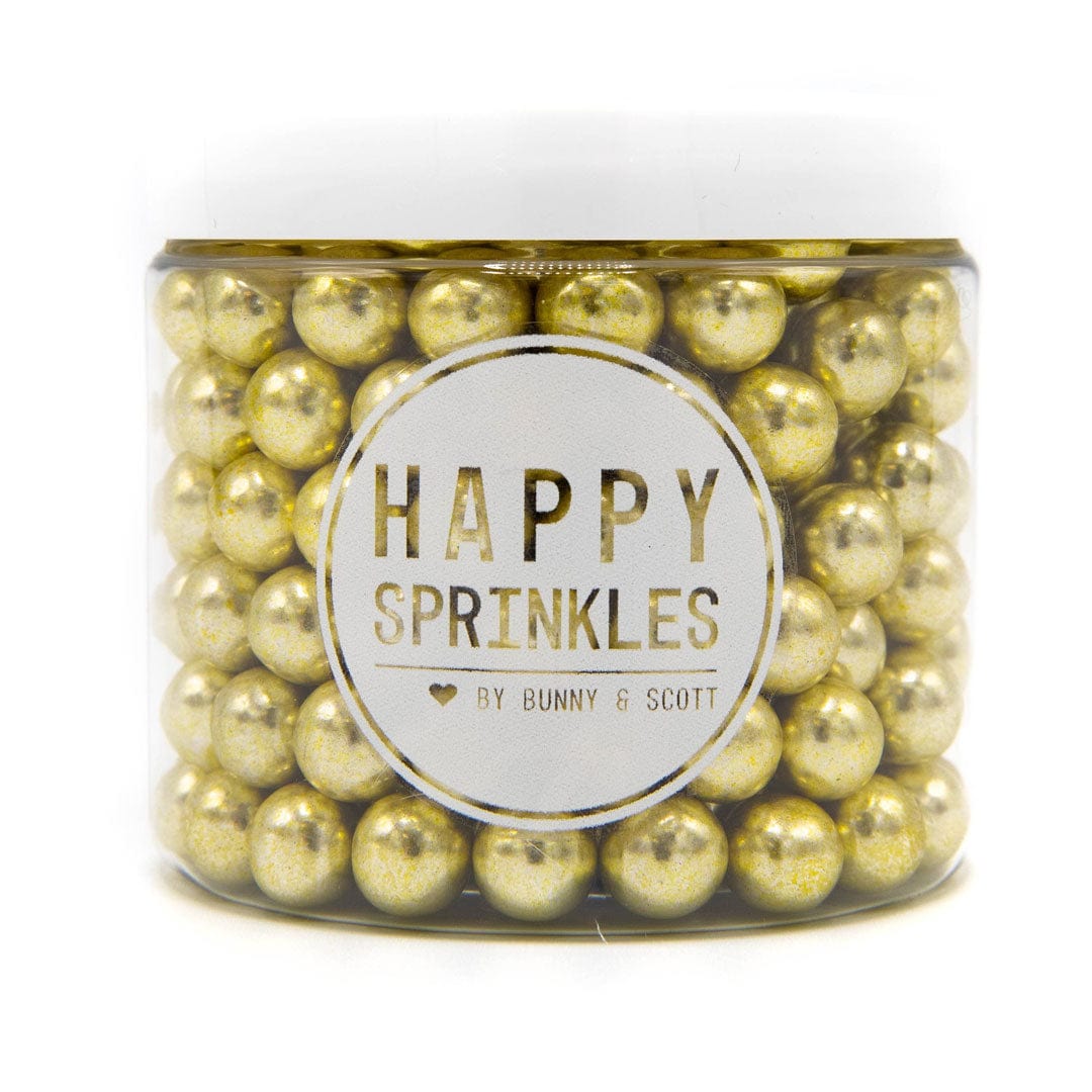 Happy Sprinkles Sprinkles Beginner (90g) Goud Metallic Choco M