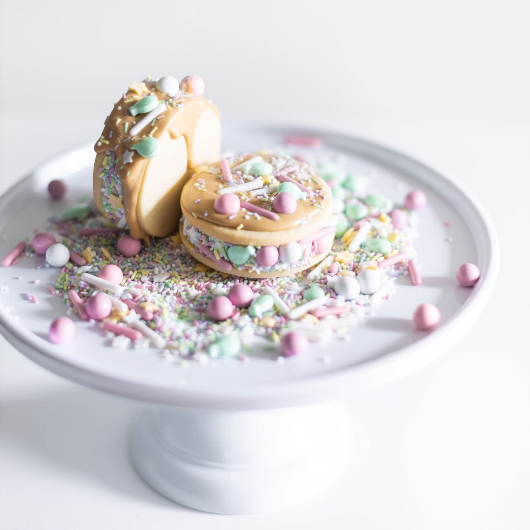 Happy Sprinkles hagelslag taartstandaard wit klein
